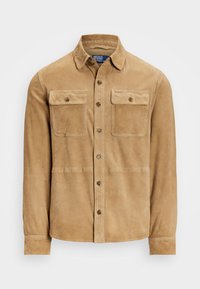 SUEDE SHIRT JACKET - Odinis švarkas - berkshire tan