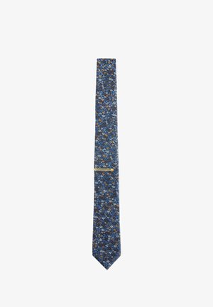 Next, DITSY FLORAL TIE WITH TIE CLIP - Krawatte - navy