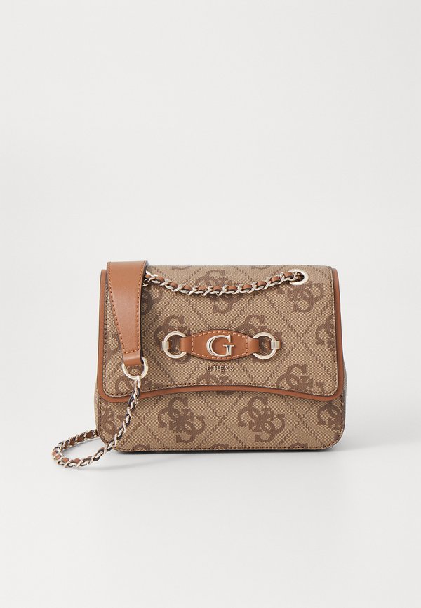 IZZY XBODY - Handbag - latte logo