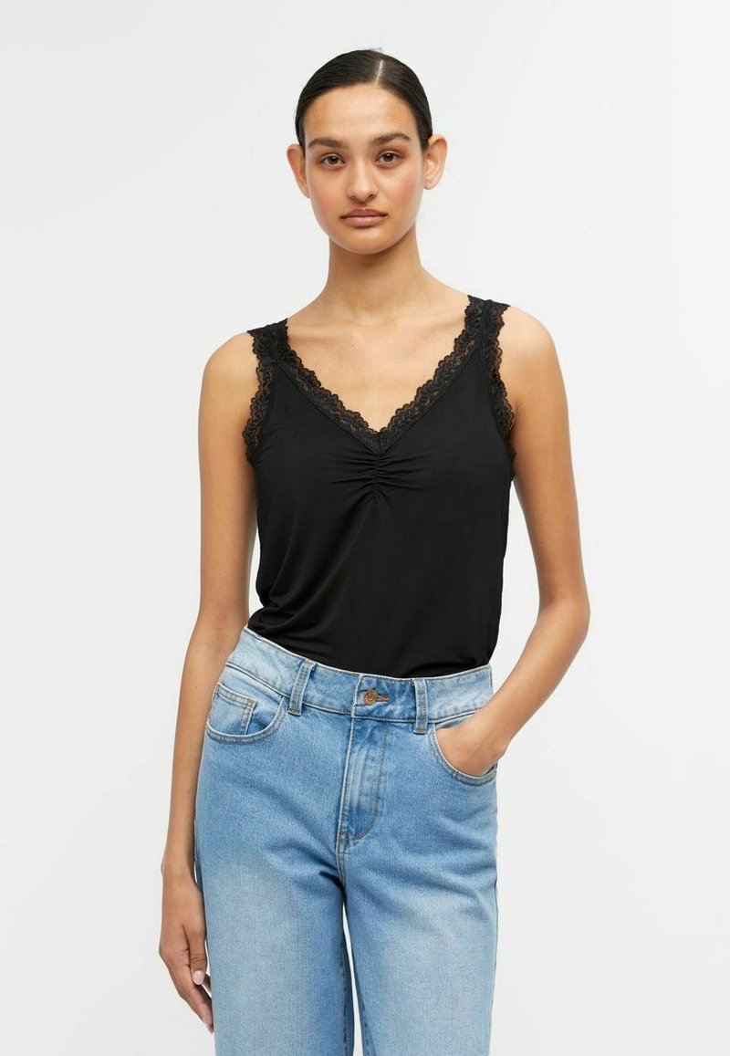 Object - Objlisa S/S Re Top - 4911794 Black