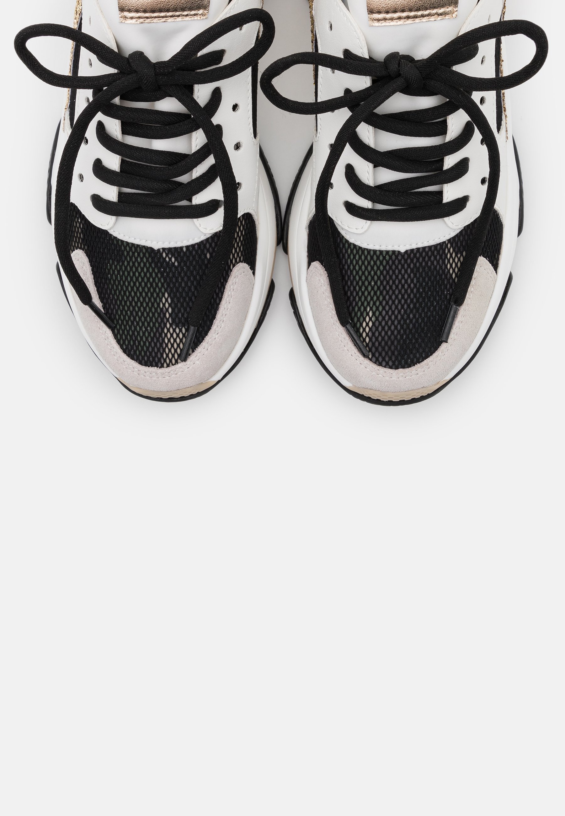 Steve Madden AJAX - Sneakers laag - white/gold/wit - Zalando.nl