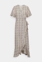 Leonora Wrap Midi Dress Sandshell Aop Big Le