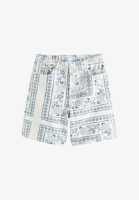 Non sélectionné, ecru navy blue bandana print