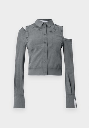 BUTTONED SLEEVE SHIRT - Chemisier - dark gray