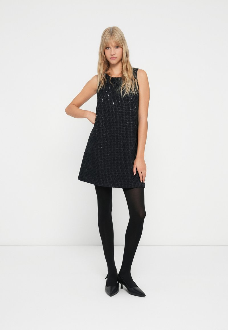 ONLY ONLICY BOUCLE SEQUIN DRESS - Cocktail dress / Party dress - black/black - Zalando.co.uk ONLY ONLICY BOUCLE SEQUIN DRESS - Cocktail dress / Party dress - black/black - Zalando.co.uk
