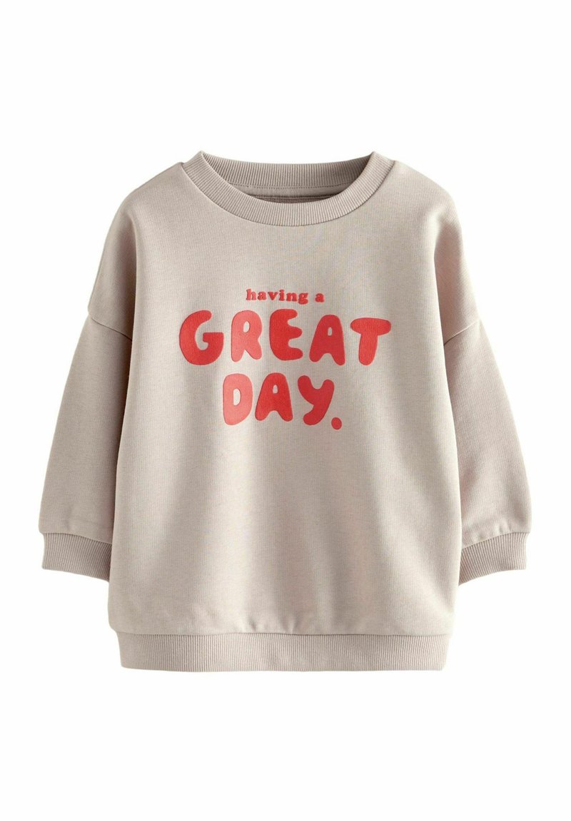 Next PLACEMENT PRINT CREW NECK- REGULAR FIT - Sweatshirt - stone red