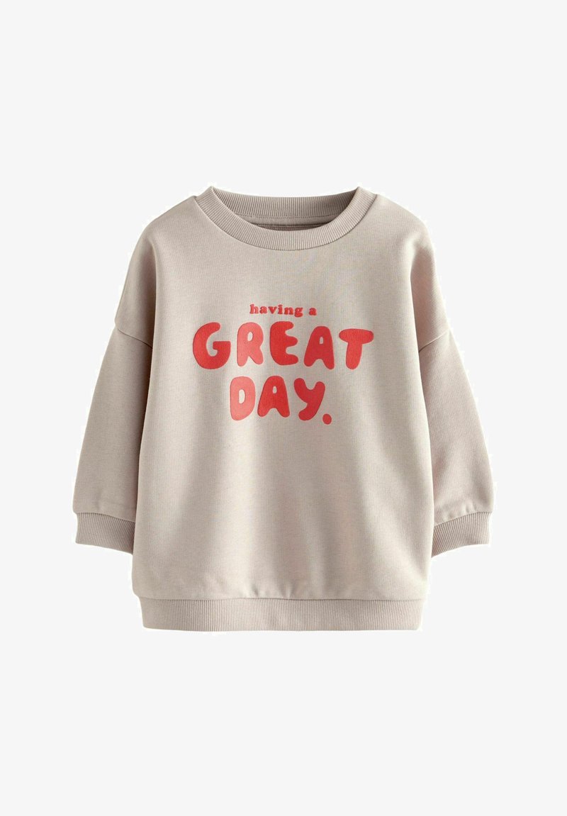 Next PLACEMENT PRINT CREW NECK- REGULAR FIT - Sweatshirt - stone red
