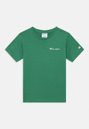 Champion, ICONS CONTRAST CREWNECK - Basic T-shirt - green