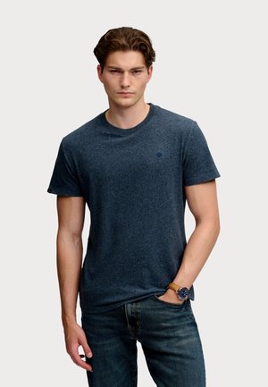 Superdry & Co, SUPERDRY T-SHIRT LOGO SHIRT MIT STICKEREI - T-Shirt basic - dunkelblau
