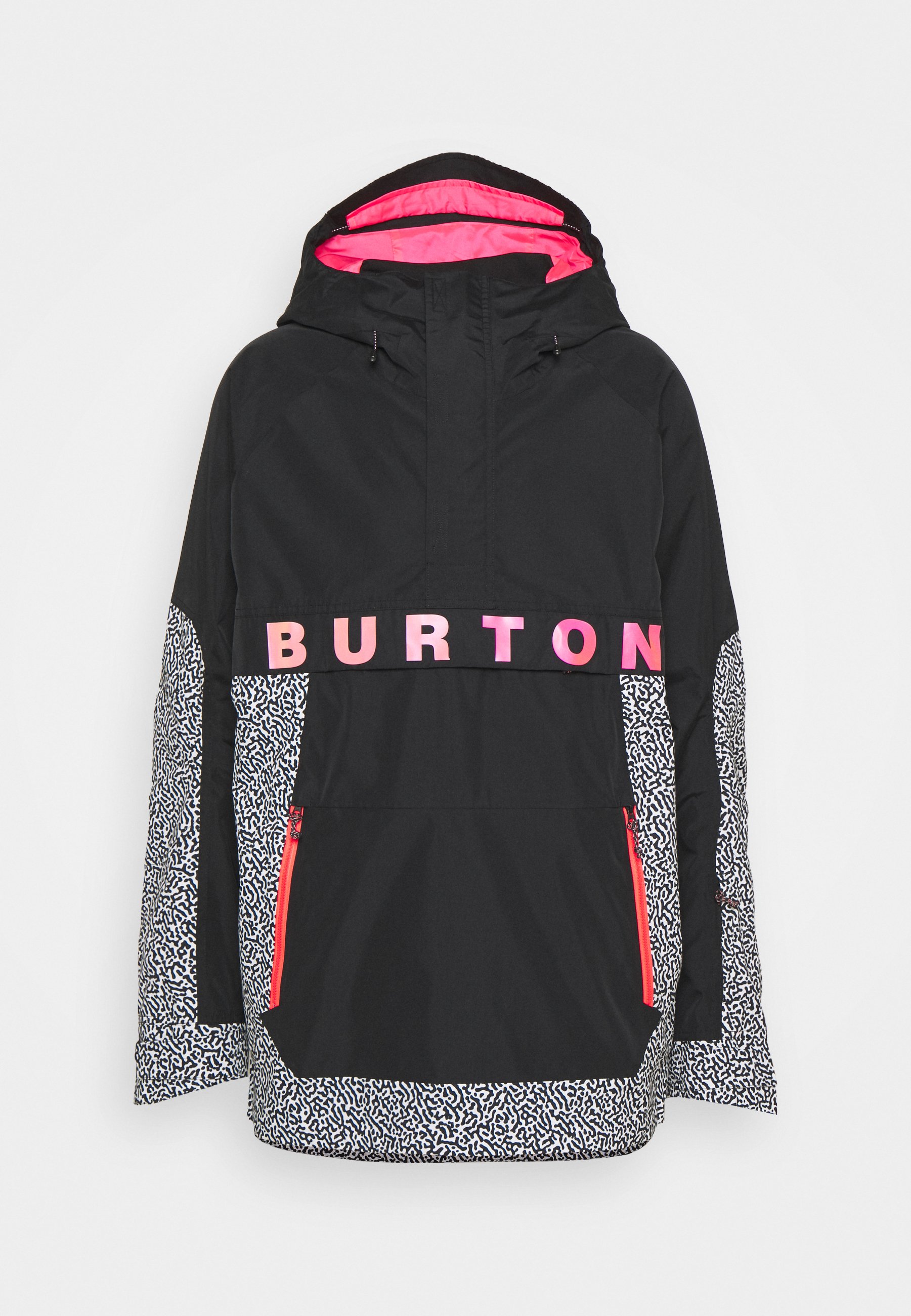 Burton FROSTNER ANORAK Chaqueta de snowboard - black/white/negro - Zalando.es