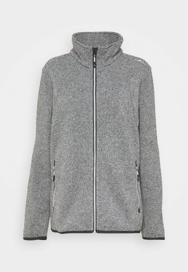 WOMAN JACKET - Fleece jacket - gesso/nero