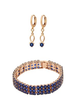 SET - Oorbellen - rose gold navy