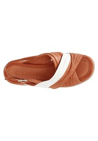 CAFèNOIR Sandalen met sleehak - arancio