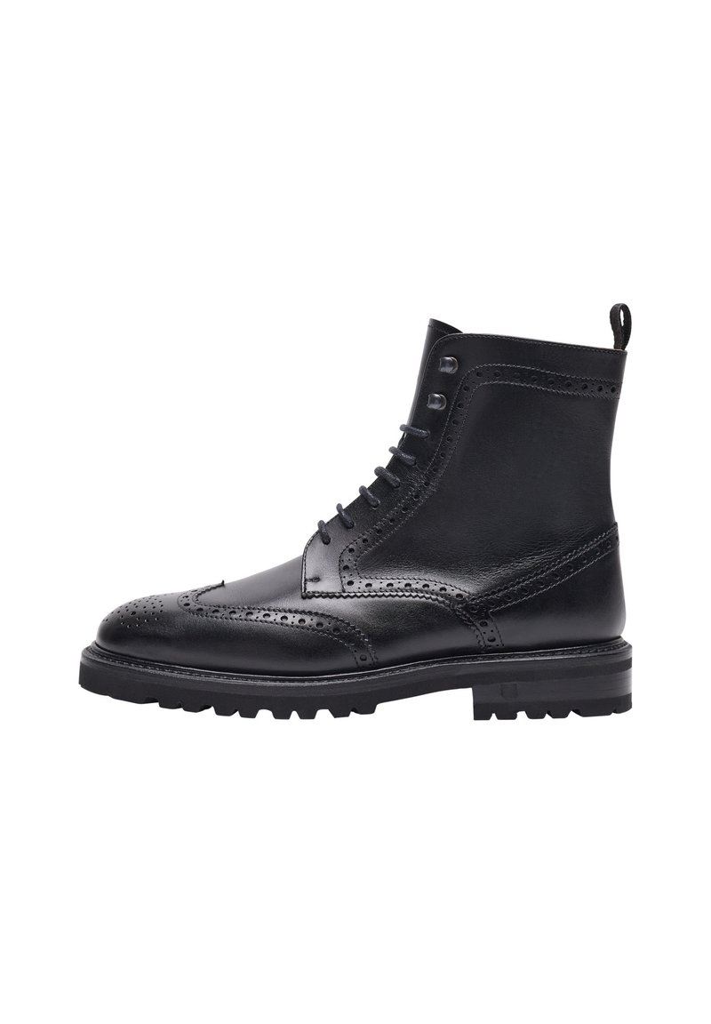 Henry Stevens Bottines à lacets - schwarz