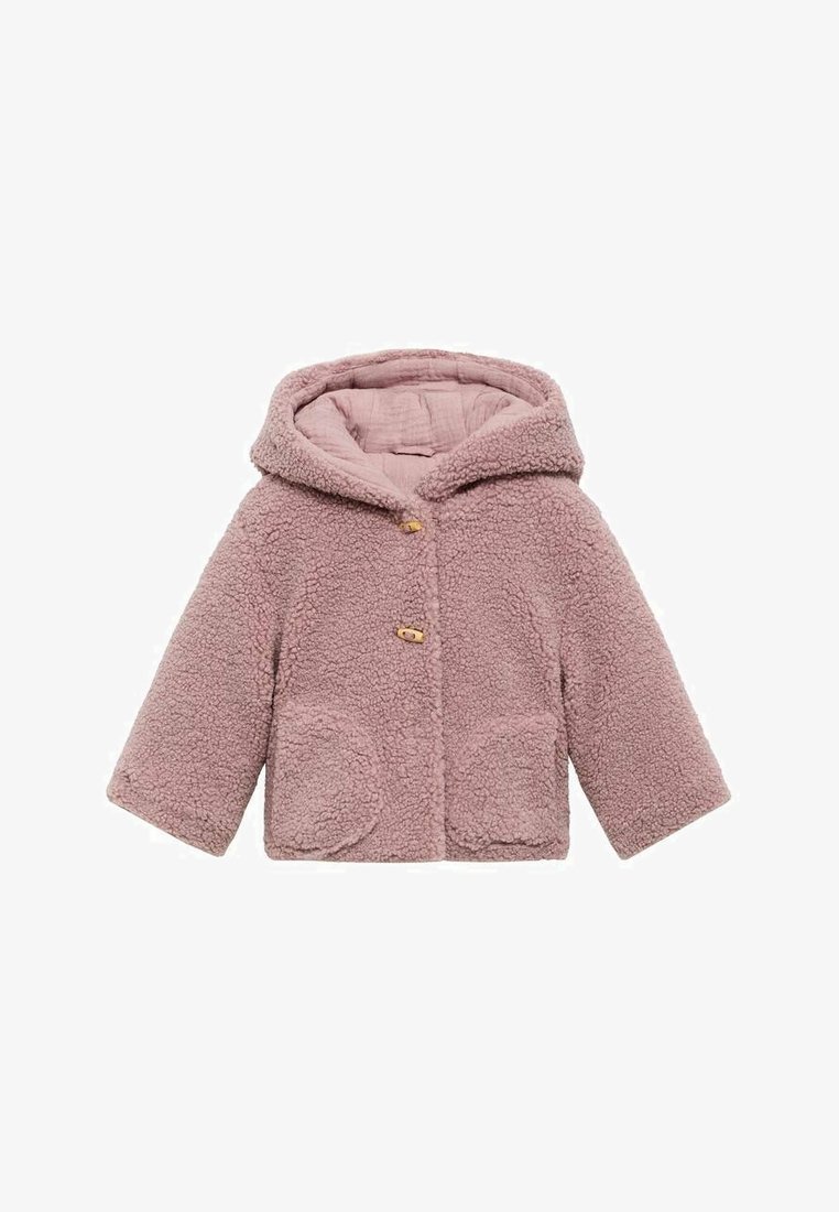 Mango Kids Winter jacket - pink