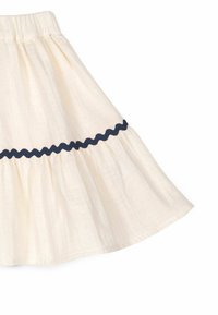 MIPOUNET Falda acampanada - ecru navy