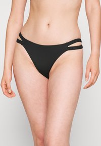 Seafolly COLLECTIVE GATHERED TAB  - Cuecas de biquíni - black