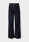 MID RISE LOOSE PLEAT - Jean large - denim dark