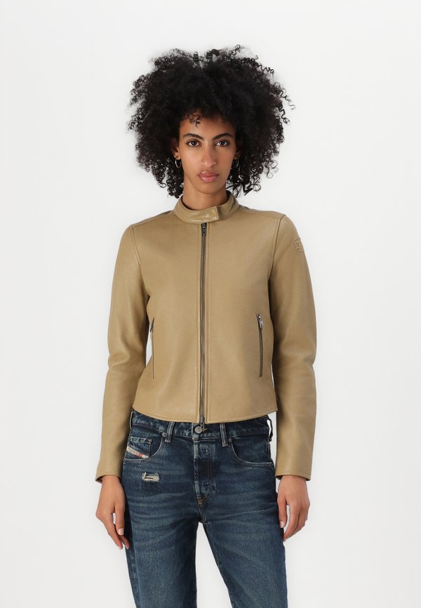 AYLA - Leather jacket - beige