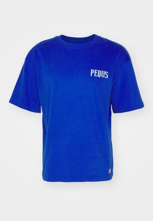 PEQUS BACK LOGO UNISEX - Nyomott mintás póló - blue