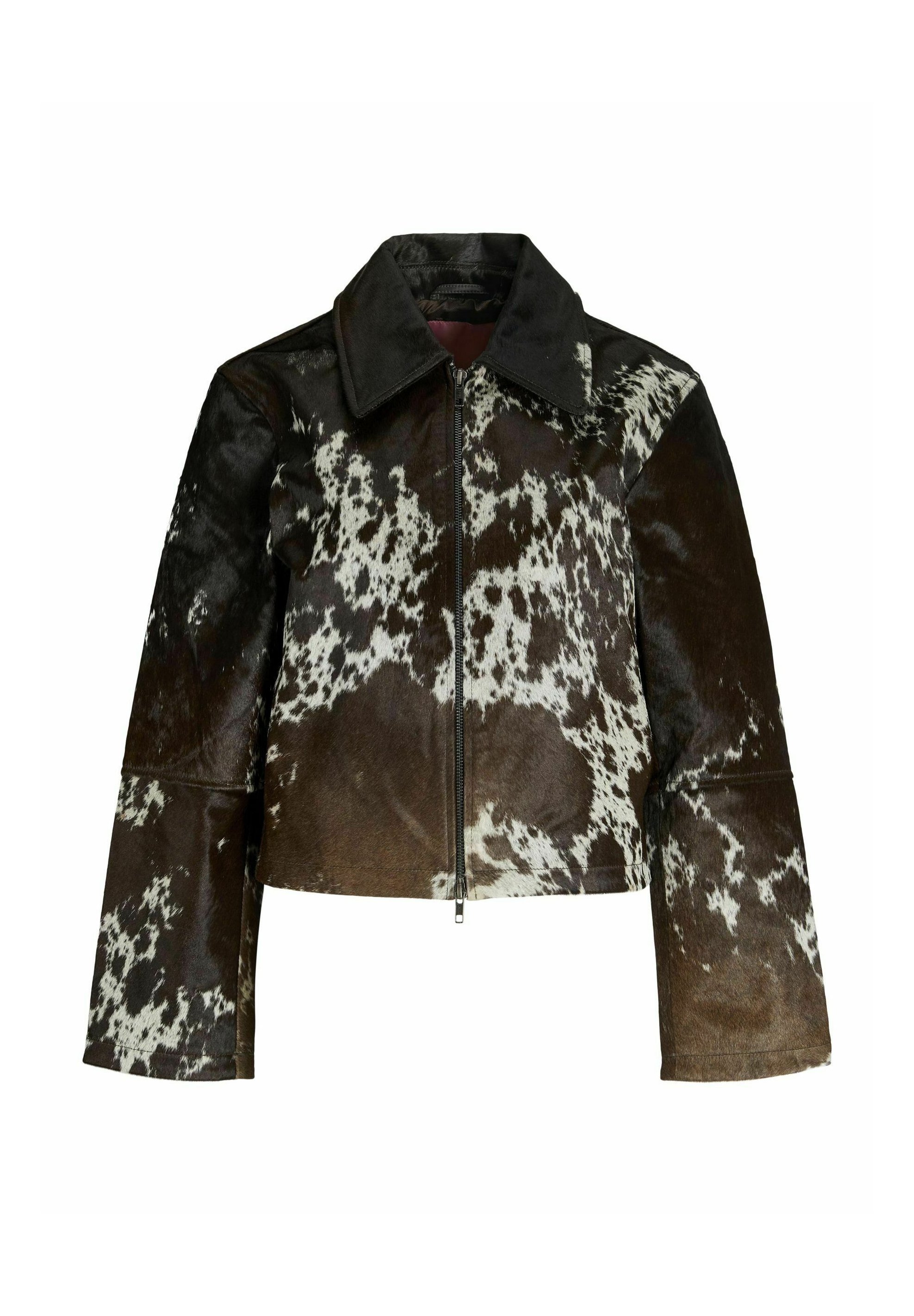 JJXX JJXX JXENYA - Leather jacket - bone white/off-white - Zalando