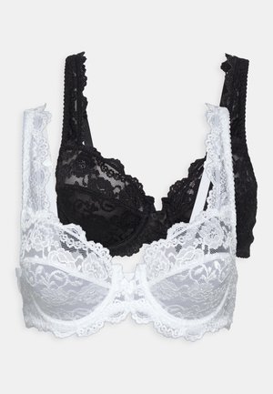 PETITE FLEUR BY LASCANA WIRE BRA 2 PACK - Beugel BH - white/black