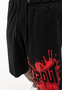 Tapout NORMALE PASSFORM BLASHED - Træningsbukser - black red