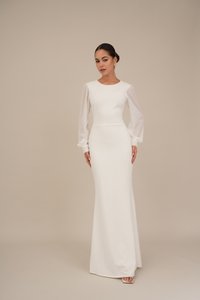 WAL G. - MADALINE PEARL SLEEVE MAXI DRESS - Jersey dress - white Thumbnail Image 1