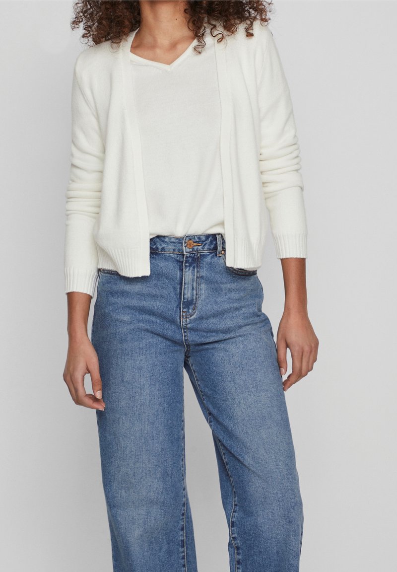 VILA Neuletakki - white