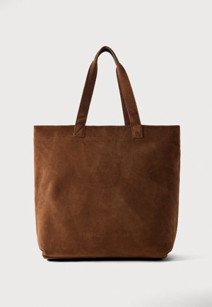 Samsøe Samsøe, SADULWICH BAG UNISEX - Чанта за пазаруване - brown