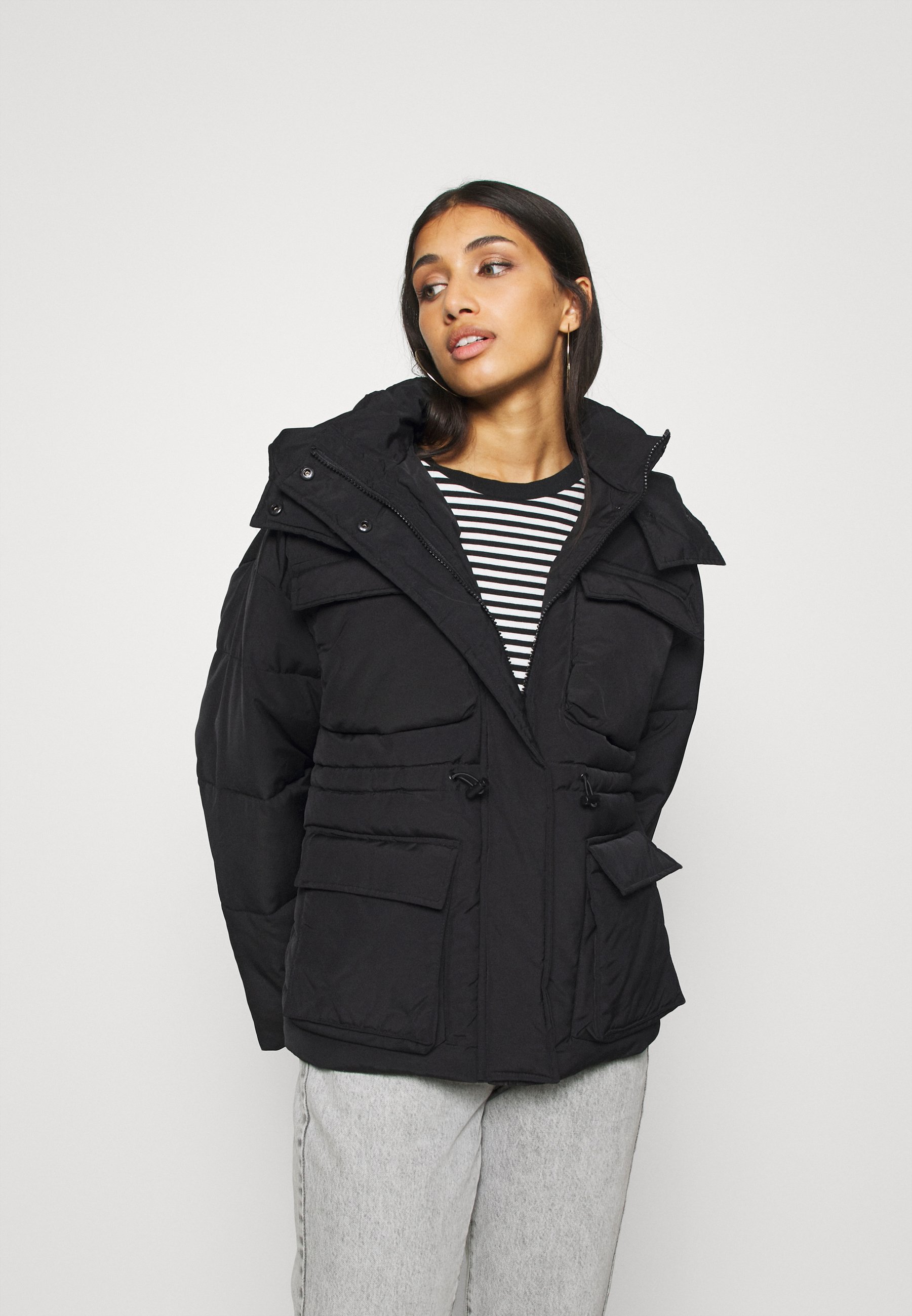 Gina Tricot ALBA UTILITY PUFFER Vinterjakke black Gina Tricot ALBA UTILITY PUFFER Vinterjakke black