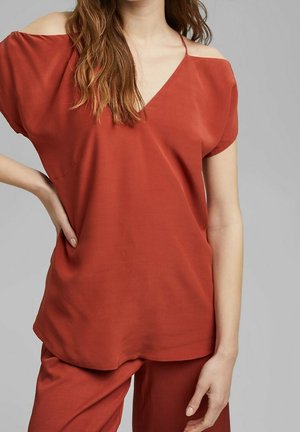 T-shirt - bas - dark red