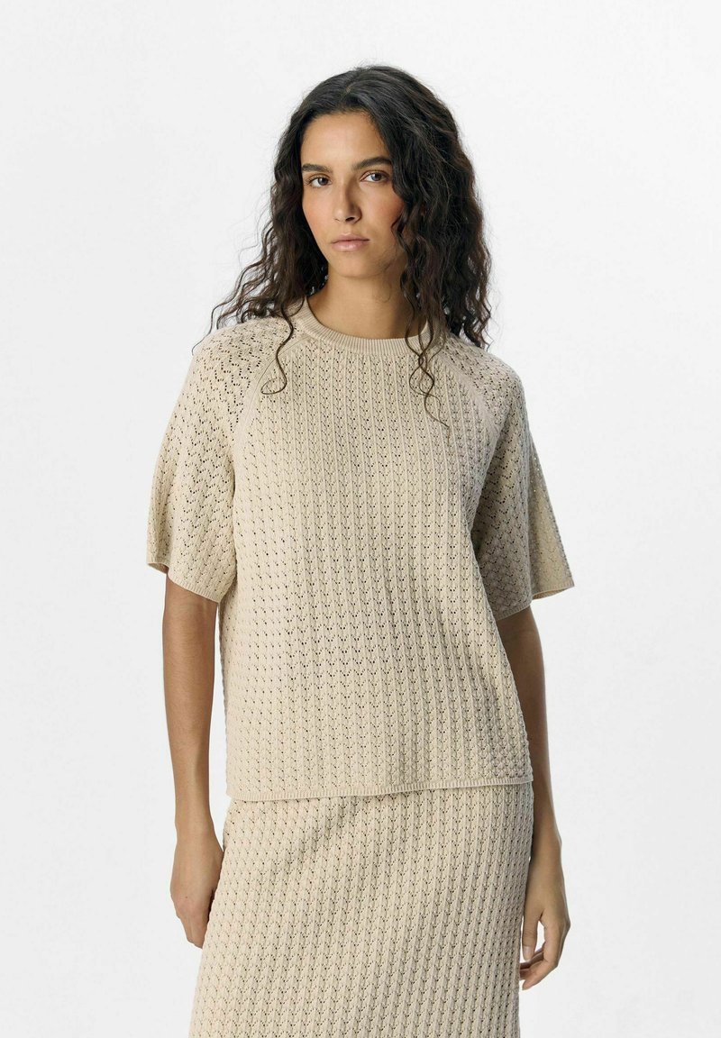 Object ERTEIL - Camiseta estampada - sandshell/crema - Zalando.es