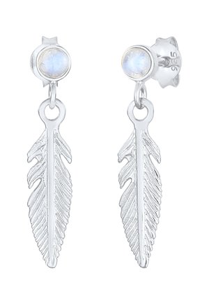 FEATHER BOHO STYLE - Earrings - silberfarben