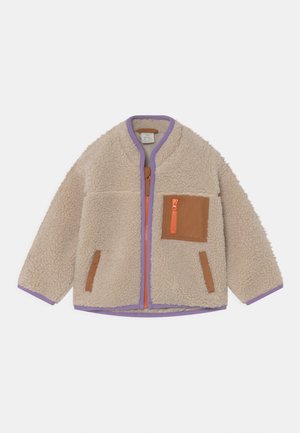 PILE COLOUR BLOCKING UNISEX - Fleecejas - light beige