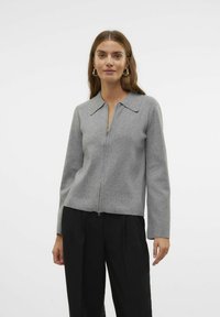 Vero Moda VMHANNA  - Kardigan - medium grey melange