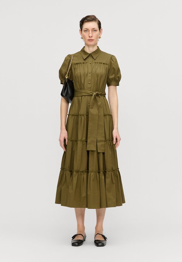 QUEENA DRESS - Shirt dress - dark olive3