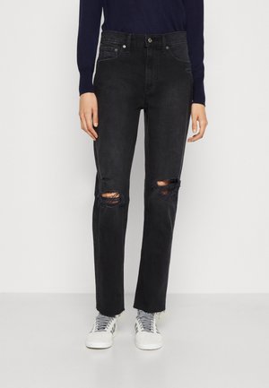 GAP CHEEKY RIVERA ZIP - Jean droit - worn black