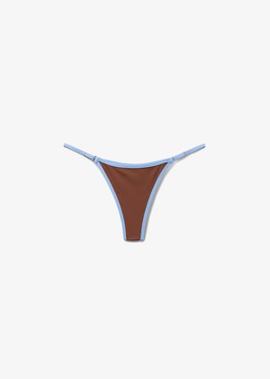 Calzedonia, BICOLOR PIPING THONG - Bikini-Hose - brown