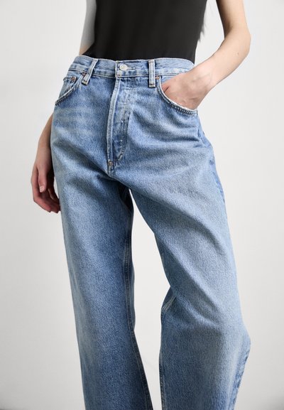 Agolde FRAN IN INVENTION - Ravne kavbojke - blue denim