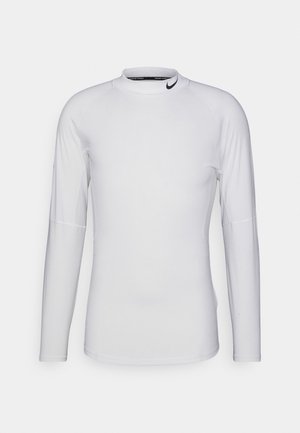 Nike Performance TIGHT MOCK - Hosszú ujjú felső - white/black