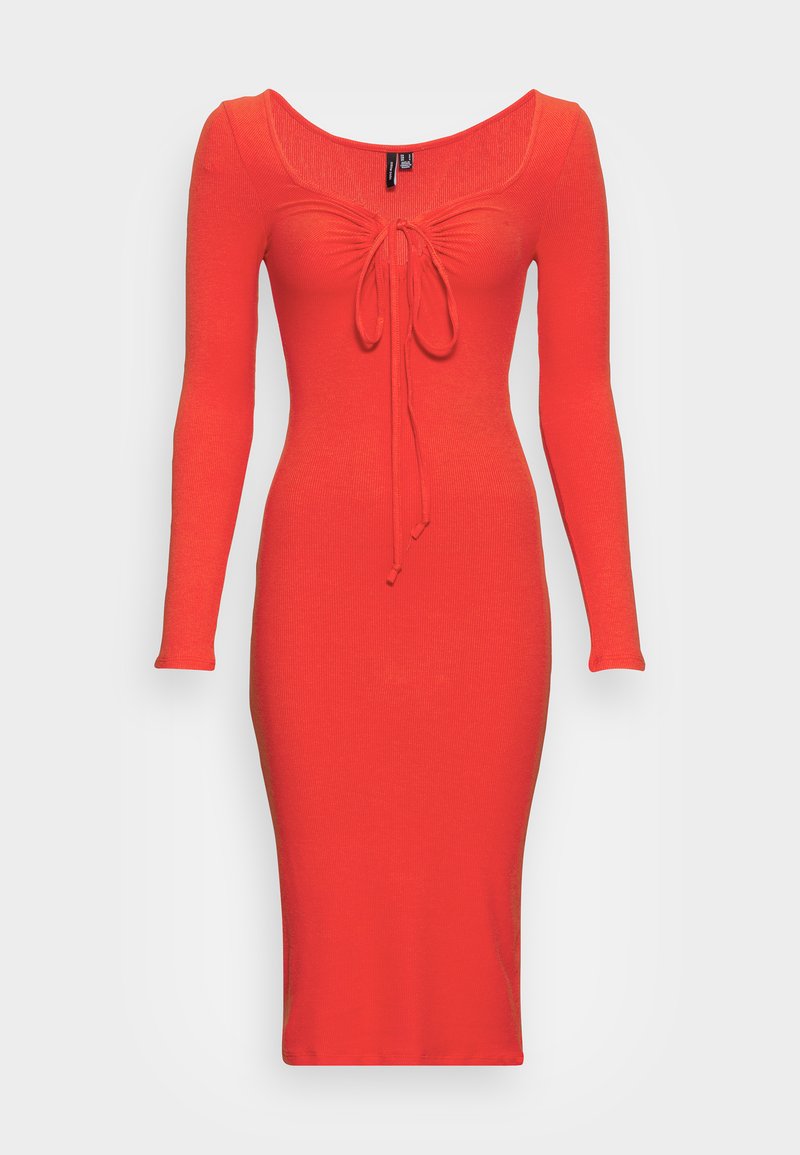 Vero Moda Gebreide jurk rood Vero Moda Gebreide jurk rood