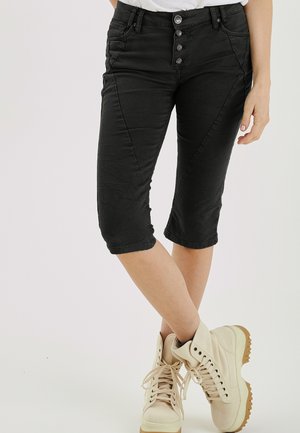 Shorts di jeans - black