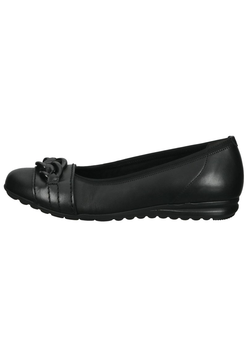 gabor black ballet pumps