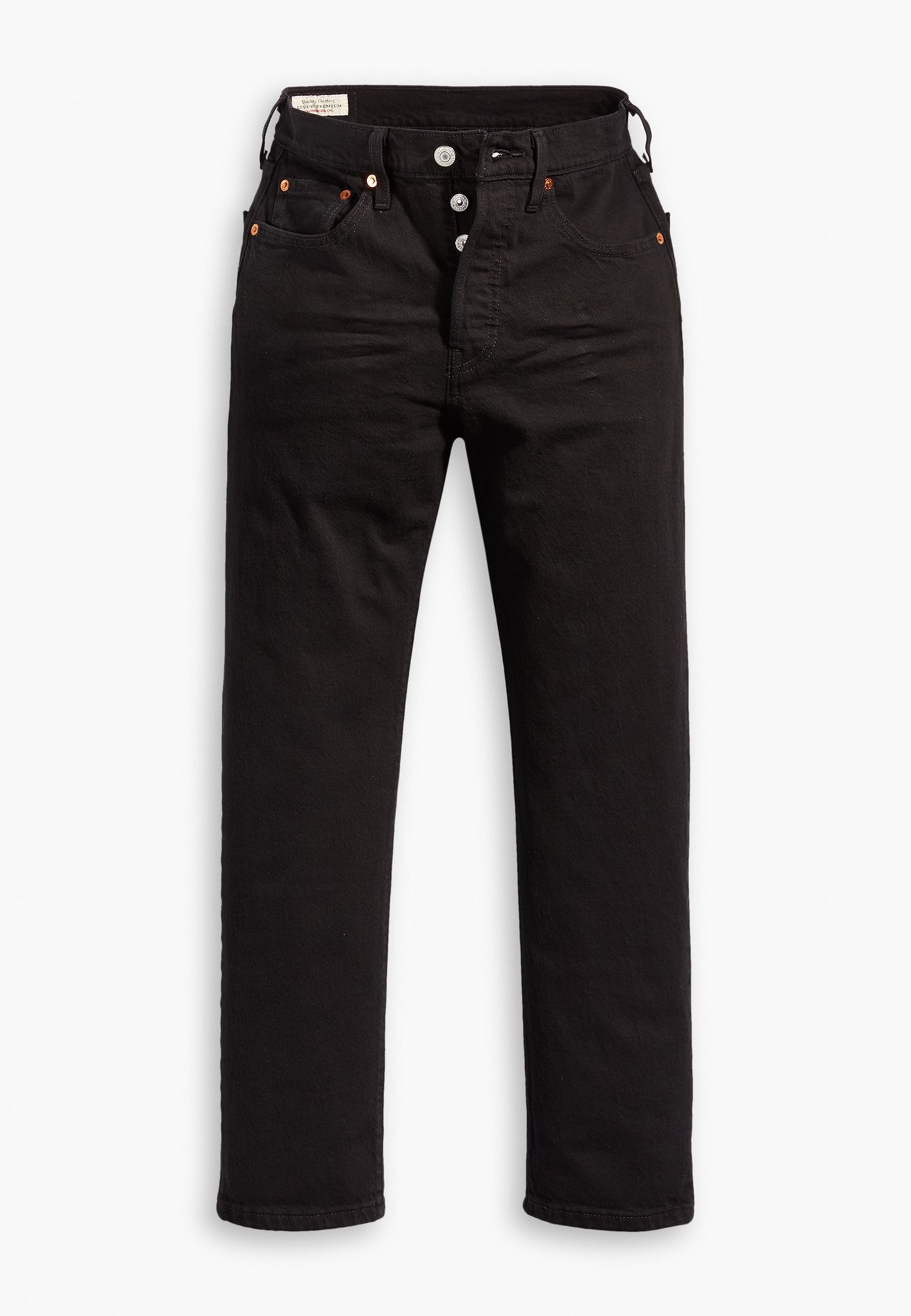 Levi's® 501® CROP - Jeans Straight Leg - black sprout/black denim