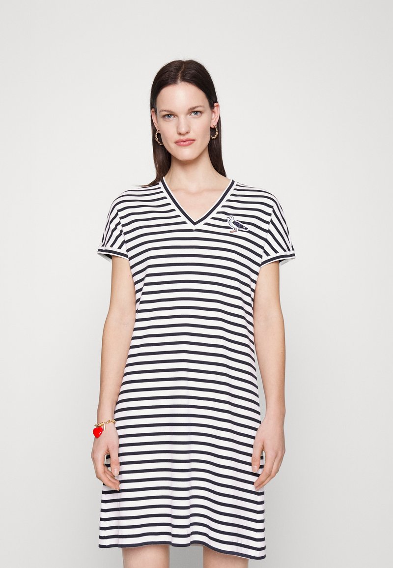 Marc Cain T Additions Blouse With Bow Midnight Blue JA 51.05 W39 395 main image 1