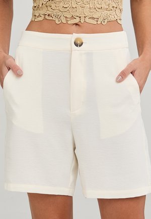 BERMUDA TINTA UNITA - Shorts - bianco lana