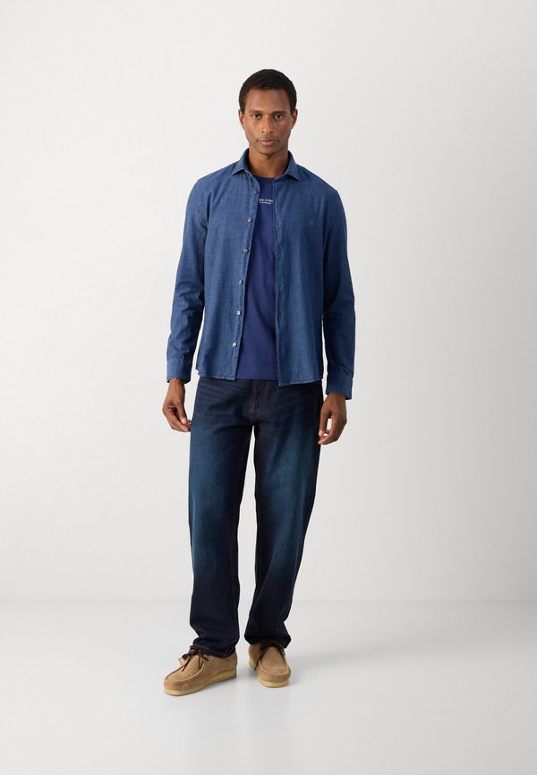 SPREAD COLLAR LONG SLEEVE ROUND HEM - Shirt3