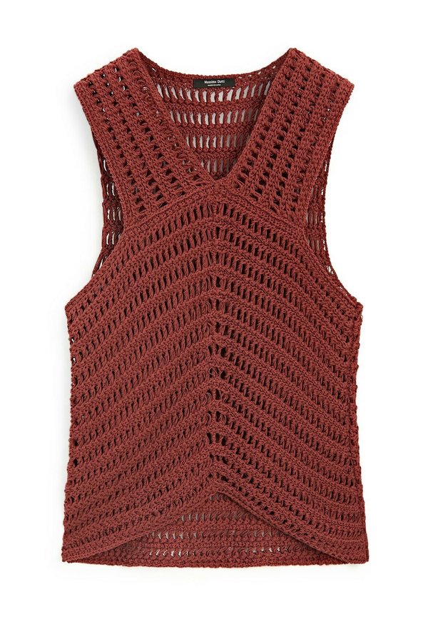 CUTWORK - Top - bordeaux3