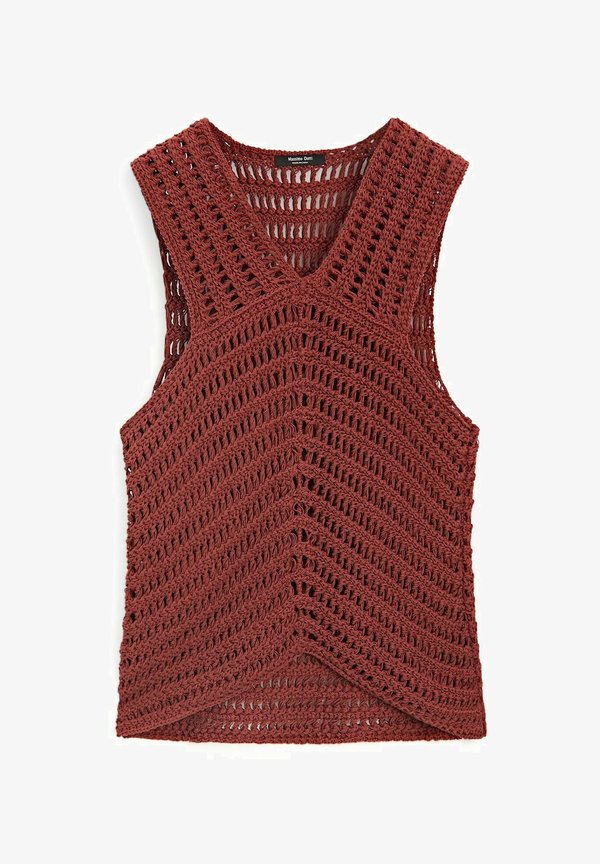 CUTWORK - Top - bordeaux3